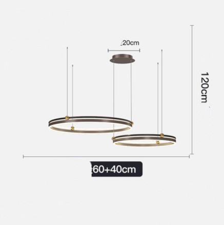 AeroLine Brushed Aluminum LED Chandelier