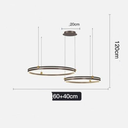 AeroLine Brushed Aluminum LED Chandelier