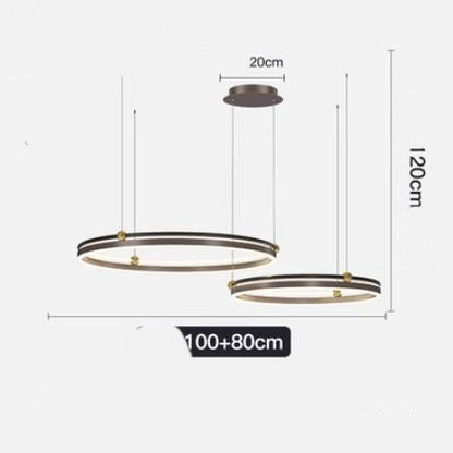 AeroLine Brushed Aluminum LED Chandelier