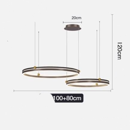 AeroLine Brushed Aluminum LED Chandelier