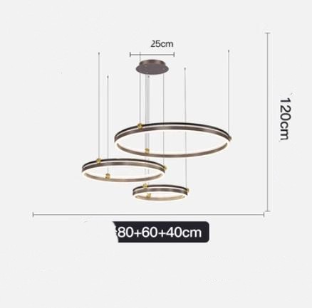 AeroLine Brushed Aluminum LED Chandelier