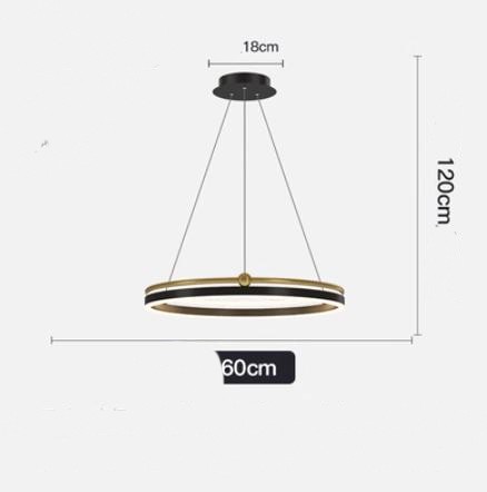AeroLine Brushed Aluminum LED Chandelier