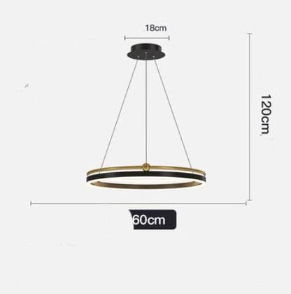 AeroLine Brushed Aluminum LED Chandelier