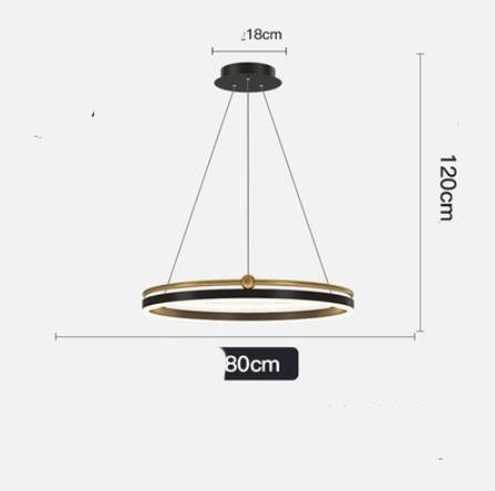 AeroLine Brushed Aluminum LED Chandelier
