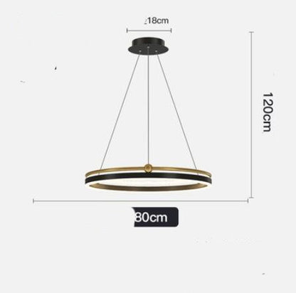 AeroLine Brushed Aluminum LED Chandelier