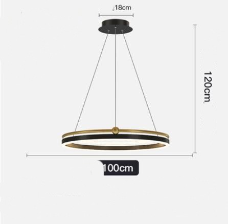 AeroLine Brushed Aluminum LED Chandelier