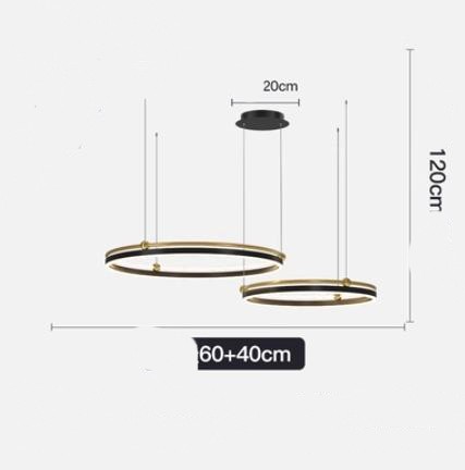 AeroLine Brushed Aluminum LED Chandelier