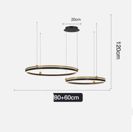 AeroLine Brushed Aluminum LED Chandelier