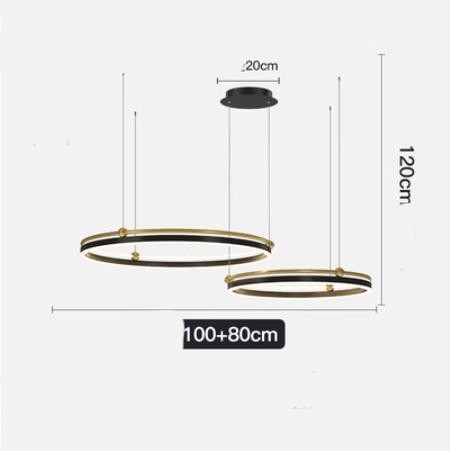 AeroLine Brushed Aluminum LED Chandelier