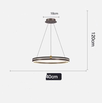 AeroLine Brushed Aluminum LED Chandelier