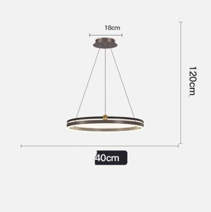 AeroLine Brushed Aluminum LED Chandelier