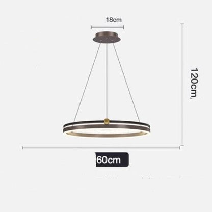 AeroLine Brushed Aluminum LED Chandelier