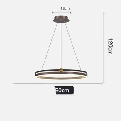 AeroLine Brushed Aluminum LED Chandelier