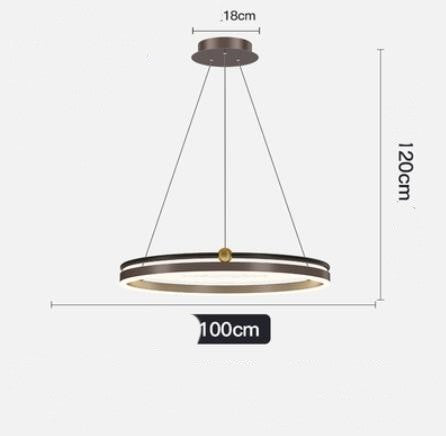 AeroLine Brushed Aluminum LED Chandelier