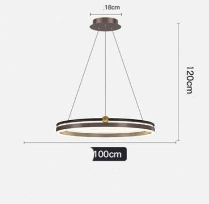 AeroLine Brushed Aluminum LED Chandelier