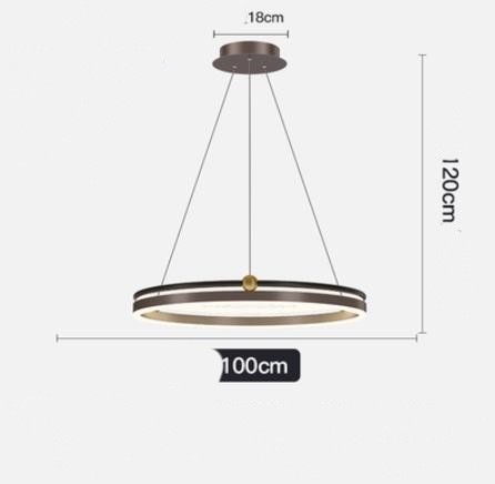 AeroLine Brushed Aluminum LED Chandelier