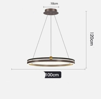 AeroLine Brushed Aluminum LED Chandelier