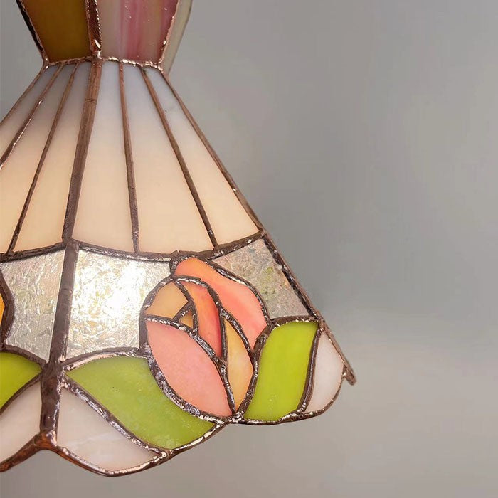 Belle poque Rose Glass Pendant Light