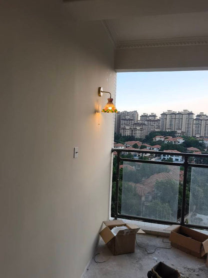 Belle poque Rose Glass Pendant Light