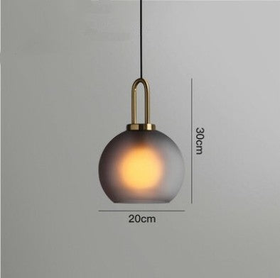 Frosted Globe Nordic Pendant Light