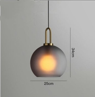 Frosted Globe Nordic Pendant Light