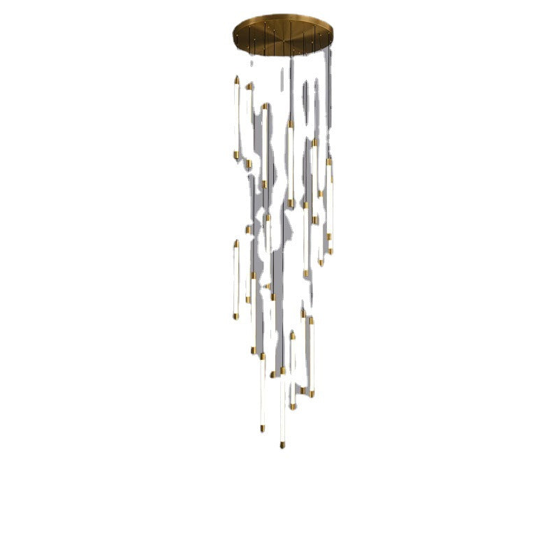 Imperial Copper Cascade Staircase Chandelier