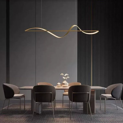 Italian Minimalist Line Restaurant Chandelier