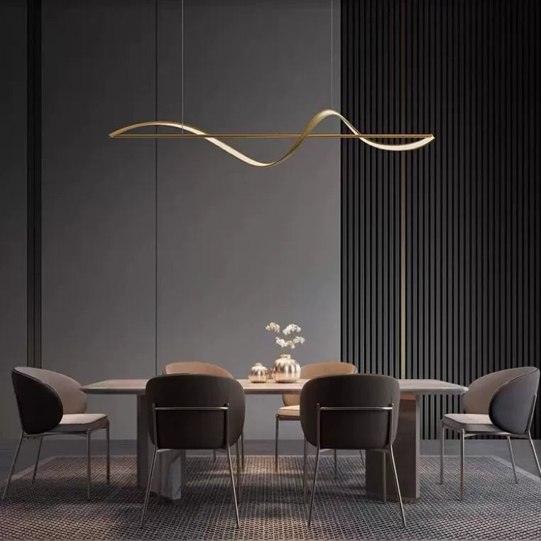 Italian Minimalist Line Restaurant Chandelier