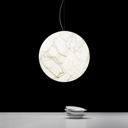 Luxury Minimalist Creative Double-height Restaurant Moon Pendant Light