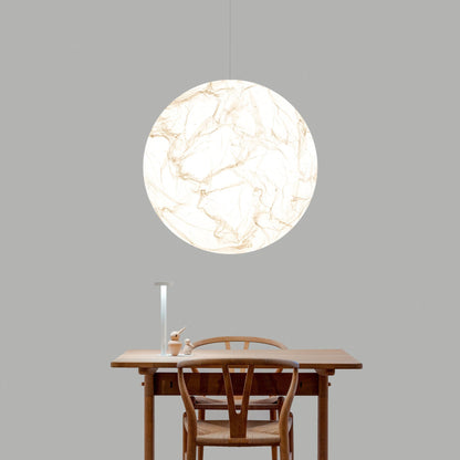 Luxury Minimalist Creative Double-height Restaurant Moon Pendant Light