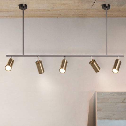 Noir Luxe Five-Light Iron Chandelier