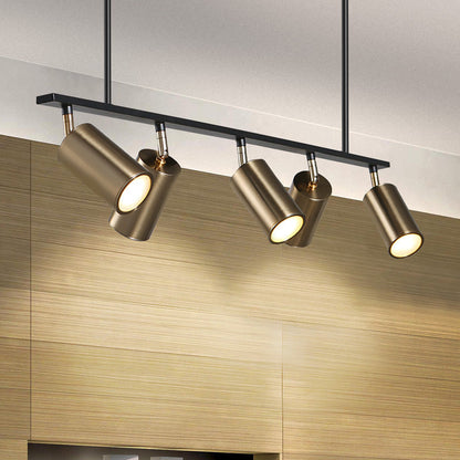Noir Luxe Five-Light Iron Chandelier
