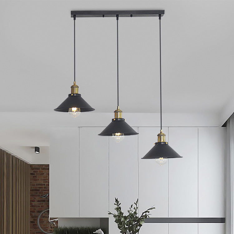 Noir Petite Triple Arm Chandelier