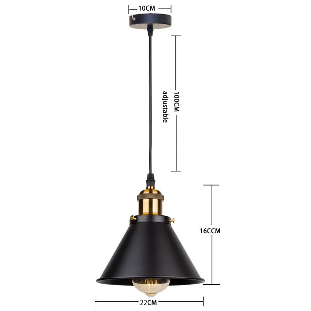 Noir Petite Triple Arm Chandelier