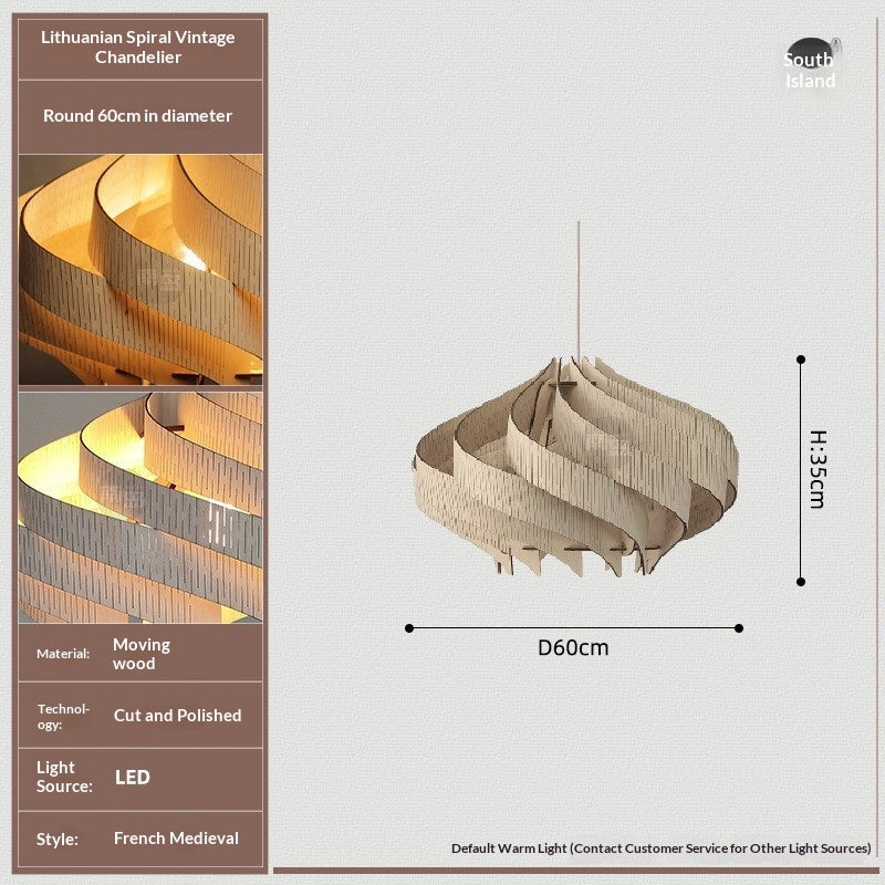 Retro Spiral Chandelier Perfect For Dining Rooms Studies Bedrooms And Bars