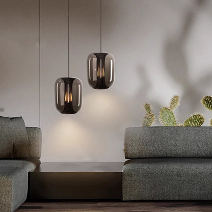 Solara Glass Capsule Pendant Light