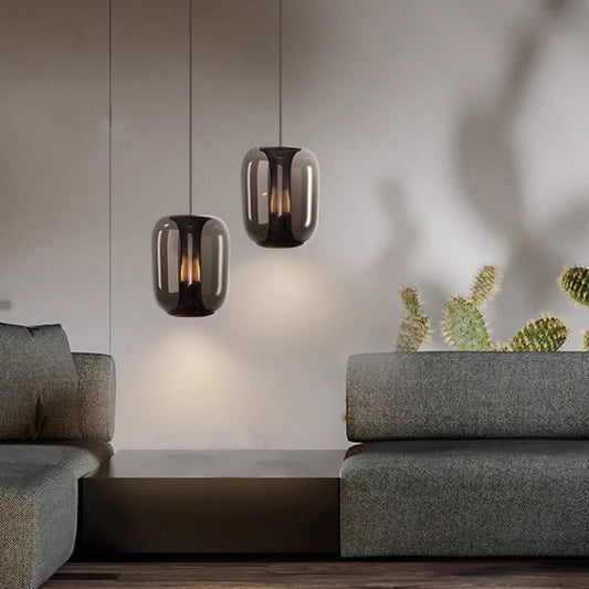 Solara Glass Capsule Pendant Light