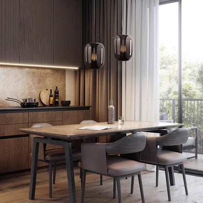 Solara Glass Capsule Pendant Light
