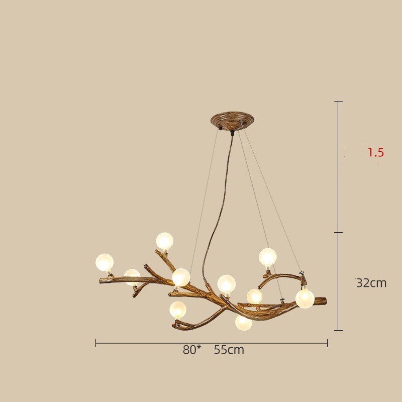 Zen Branch Sculptural LED Chandelier