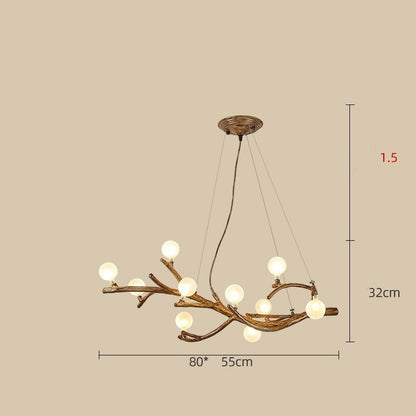 Zen Branch Sculptural LED Chandelier