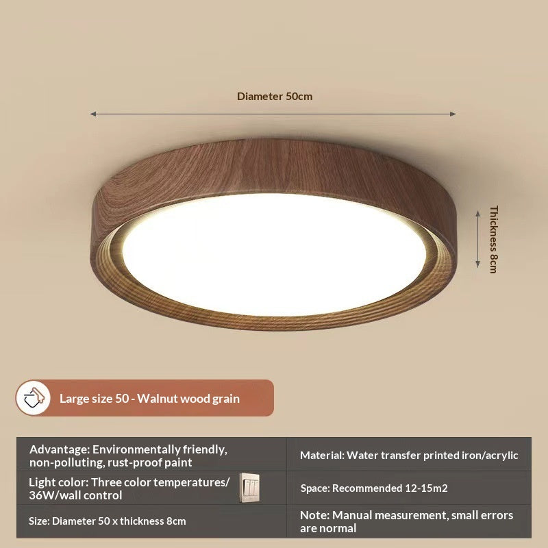Zen Walnut Harmony Ceiling Light