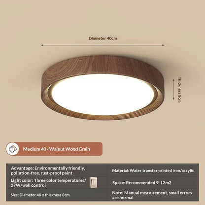 Zen Walnut Harmony Ceiling Light