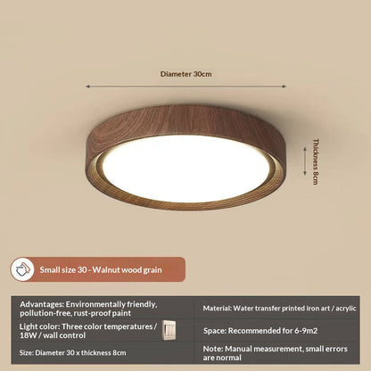 Zen Walnut Harmony Ceiling Light